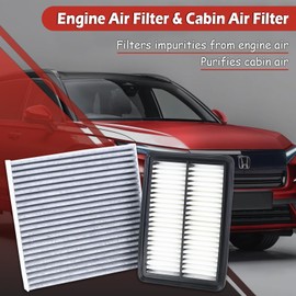 17220-6MA-J01 Engine Air Filter and 80292-TF0-G01 Cabin Air Filter kit Compatible with 2023-2025 Honda CR-V Accord Hybrid 2.0L Replaces CP182 CF11182 WA11996 A21866