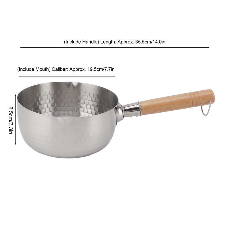 Stainless Steel Instant Noodle Pot Professional Efficient Even Heating Prevents
