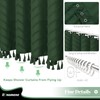 Dynamene Stall Fabric Shower Curtain, 54x78 Inch Boho Tufted Chevron