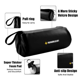 Unbranded Hip Thrust Pad for Barbell 3.5" Thick Leather Olympic Barbell Pad for Bench Pres