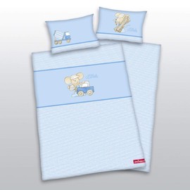 Herding 244755063521 Bedlinen Lillebi, Pillow Case: 40 x 60 cm Plus Duvet Cover: 100 x 135 cm, 100% Cotton, Renforce