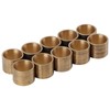 10PCS Pool Cue Ferrules, Brass Billiards Cue Tips, Billiard Cue