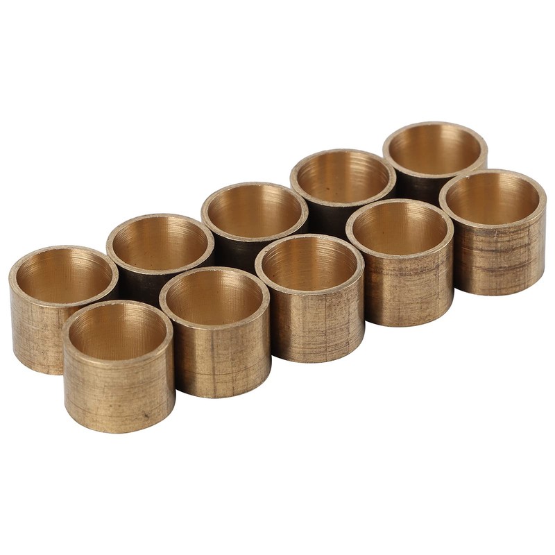10PCS Pool Cue Ferrules, Brass Billiards Cue Tips, Billiard Cue