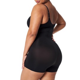 SPANX Women's Power High-Waisted Shorty Thigh Shapewear, Very Black, S