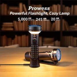 OLIGHT Prowess Rechargeable High Lumen Flashlights, 5,000 Lumens Super Bright Flashlight with Holster, High-Efficiency USB-C Charging LED Flashlight