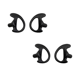 2 Pack Arrowmax AC-HAEI-LB Pair of Replacement Earmold Earbud One Pair for Two-Way Radio Audio Clear Coil (L Size)