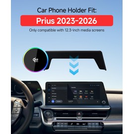Qi2.2 25W Wireless Charger Car Phone Mount for Toyota Prius 2023-2026