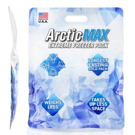 ArcticMAX - Longest-Lasting Slim Cooler Ice Pack (Large 14” x 18”) Ultra-Flexible, Reusable, Gel Freezer Pack - Cooler Accessories for Beach, Camping Gear, Large Lunch Box, Picnic, and Fishing