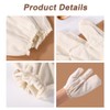 Lyreh Guantes Seda Cruda Masaje Ayurvédico Garshana Muñequeras Elásticas Exfoliación