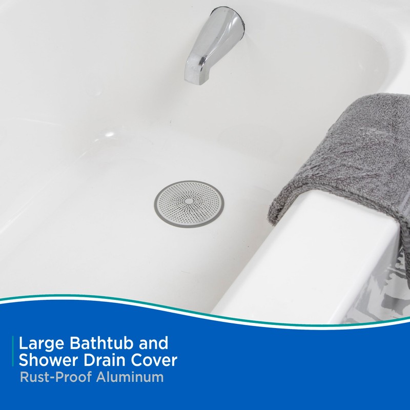 Kenney KN61562 Rust-Proof Bathtub and Shower Drain Cover, Helps Prevent
