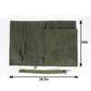 Chef Knife Roll Bag,Heavy Duty Waxed Canvas Chef Bag for
