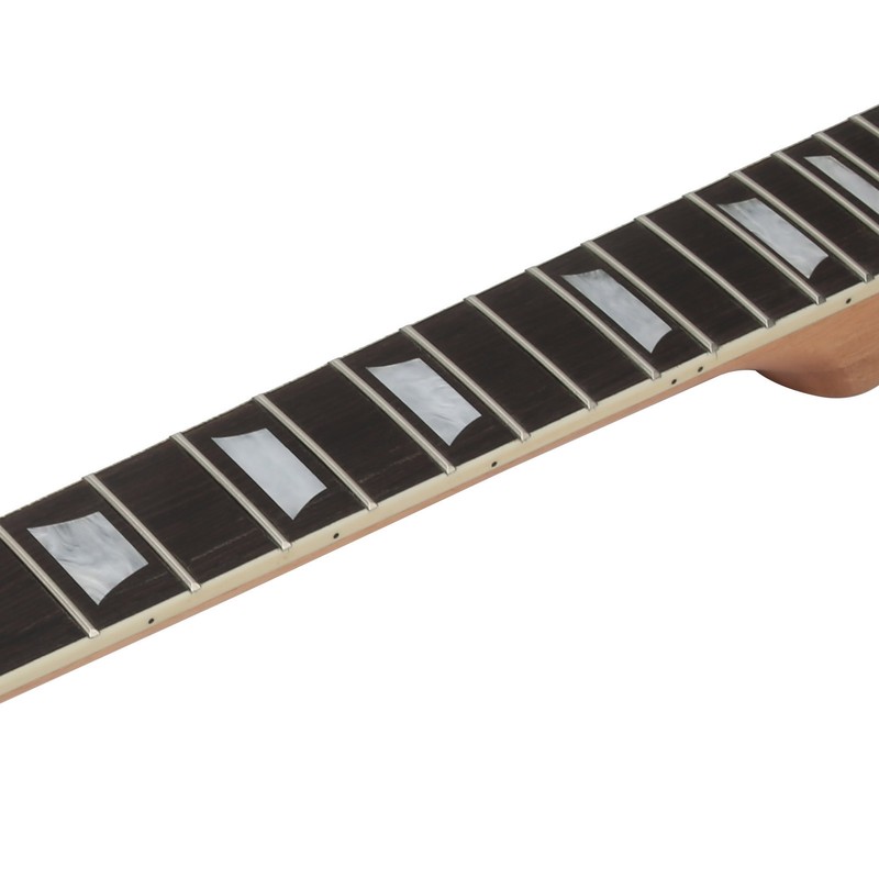 Wood Electric Guitar Neck 22Frets Rosewood Fingerboard with Trapezoidal Inlay