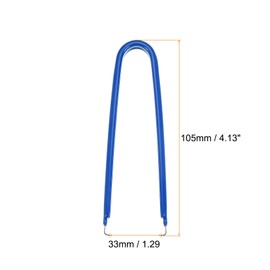 HARFINGTON 6Pcs IC Chip Extractor IC U Shape Puller Stainless Steel with Insulated Vinyl Grip Motherboard Circuit Board Component Puller Chip Extractor for PCB Removal Tool, Blue