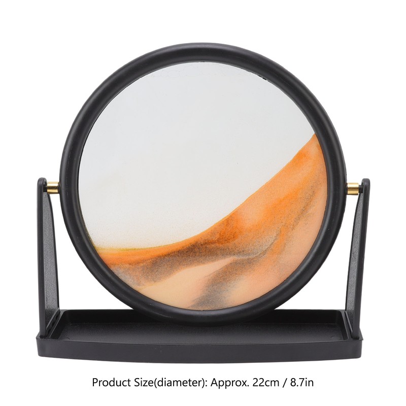 Moving Sand Art Picture Sandscape in Motion Round Glass 3D