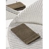 Set of 4 Brown Cotton Wash Cloths 540gsm Stephanie Falcon