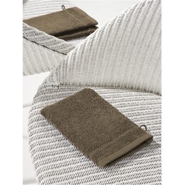 Set of 4 Brown Cotton Wash Cloths 540gsm Stephanie Falcon