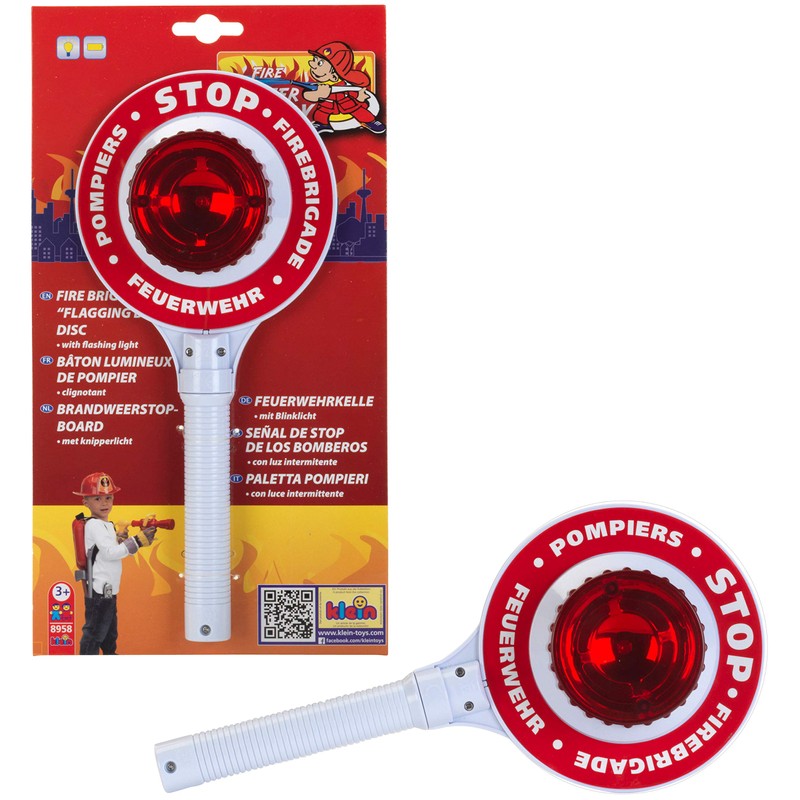 Theo Klein 8958 Fire Brigade Flagging Down Disc with Flashing