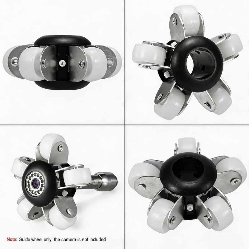 Sewer Camera Guide Wheel, 23mm 0.9" Roller Skid for Pipeline