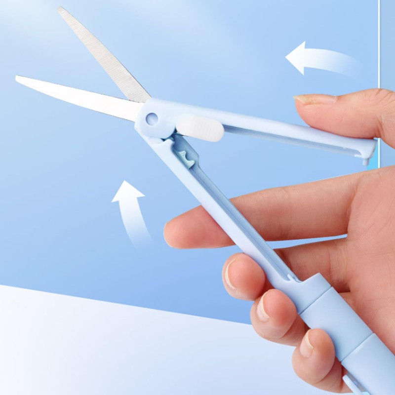 HHONGDU Safe Folding Scissors for Kids, Retractable Small Scissors for