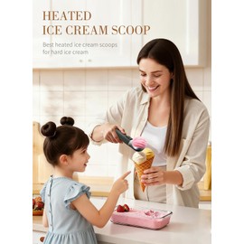 Ice Cream Scoop, Heated Ice Cream Scoop Rechargeable | Black 2 oz