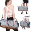 Lekesky Travel Duffle Bag Women Weekender Bags with Shoe Compartment