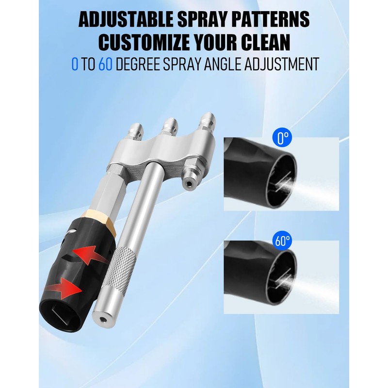 3 in 1 M5 Twist Nozzles, long range pressure Soft