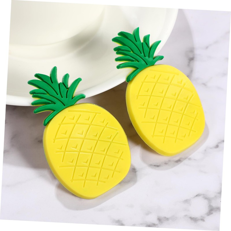 Garneck Office Decor 10pcs Refrigerator Magnets Pineapple Refrigerator Magnets Fruit