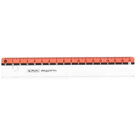 Herlitz 11367984 my.pen Ruler, 17 cm, Plastic, Assorted Colours (No Colour Selection Possible), Pack of 1