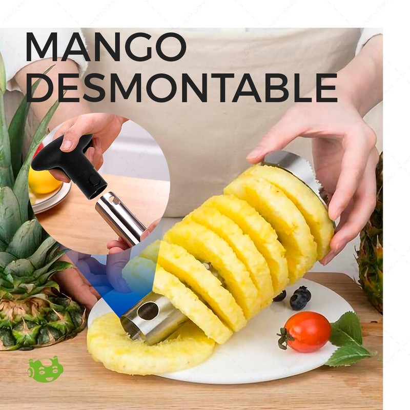 Descorazonador de Piña de Acero Inoxidable Cortador y Extractor de