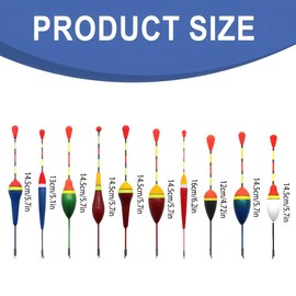 RAMGLYO 10 Pieces Fishing Float Trout Float Fishing Float Fishing Set with Float Balsa Wood Float Cork Fishing Stoppers (0.6-4.5g)