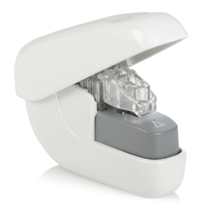 Swingline Stapleless Stapler, 5 Sheets, White (79198)