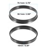 ACROPIX 70.1mm to 66.1mm Universal Car Hub Centric Rings Black