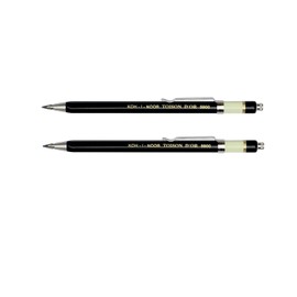 KOH-I-NOOR Mechanical Pencil Metal Set of 2 Black