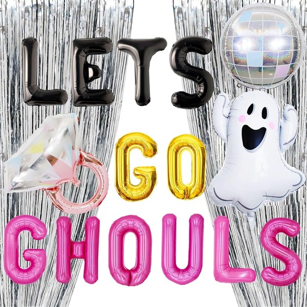 16 PCS Lets Go Ghouls Party Decorations Boos Before I