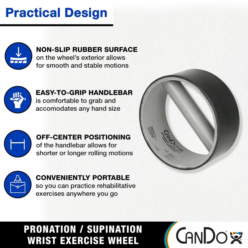 CanDo Pronation/Supination Wrist Exercise Wheel