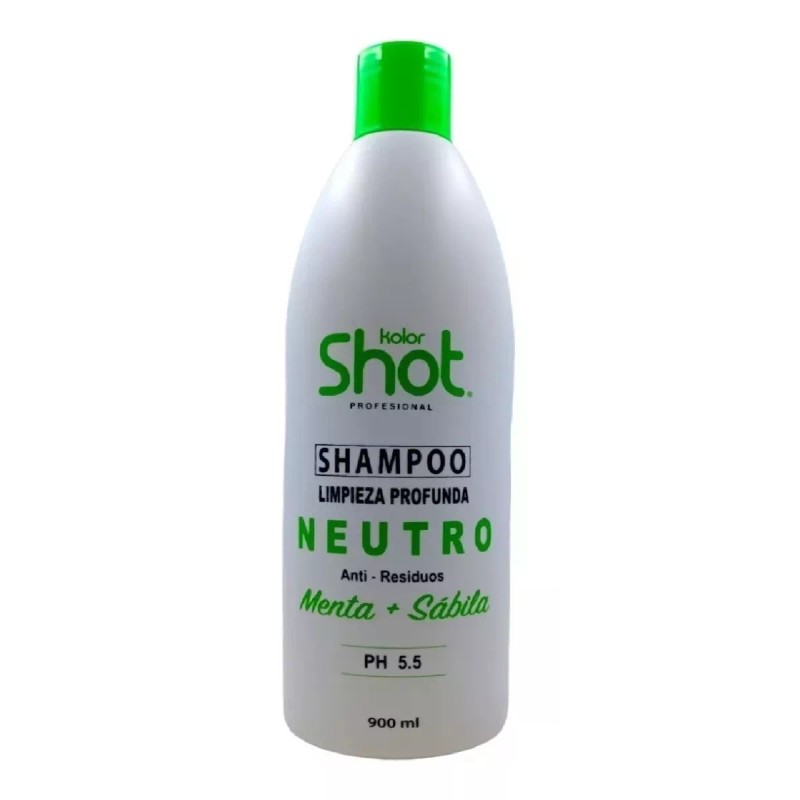 Kolor Shot Shampoo Neutro Menta Y Sábila 900ml
