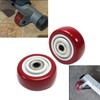 4 PCS 3.5INCH Caster Wheels Red Heavy Duty Plate Shelf