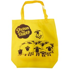 I-Planning Shaun the Sheep K-8715C Shopping Bag Yellow Tote (W x H x D): 15.4 x 15.7 x 4.3 inches (39 x 40 x 11 cm)
