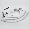 FRANSITON Waterfall Faucet Bathroom Faucet Single Handle One Hole Brushed