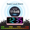 Netzu Loud Alarm Clock for Heavy Sleepers, Vibrating Alarm Clock