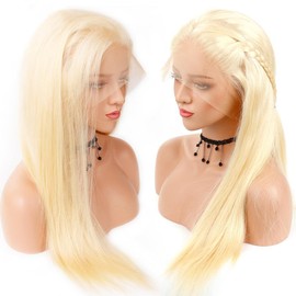SUPSYOUSF 24 Inch Stunning 613 Lace Front Wig Human Hair, 13x4 HD Transparent Straight Wigs | 180% Density Blonde Lace Front Wigs | Pre-Plucked Glueless Wig | Blonde Lace Frontal Human Hair Wigs