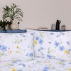 YINFUNG Floral Sheet Set King Cotton Blue Yellow Flower White