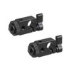 CAMVATE 15mm Single Rod Clamp Adapter with Black Thumbscrew Locking