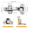 Chibery 4 PCS Full Overlay Soft Close Hinges, Clip ON