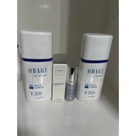 Obagi  X 2 Gentle Cleanser ( 4 Oz ) + Elastiderm Facial Serum