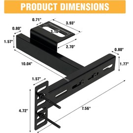 Headboard Brackets for Bed Frame, Adjustable Brackets for Headboard, Universal with Footboard Extension Kit, Fit for Queen King Full Size Headboards, Easy Installation, Set of 2