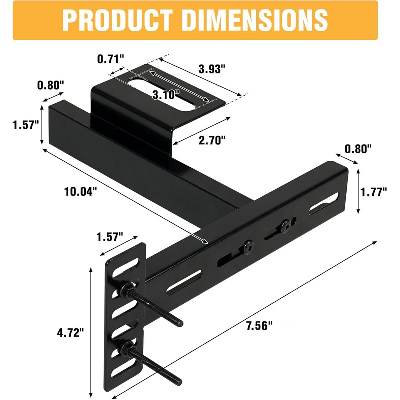 Headboard Brackets for Bed Frame, Adjustable Brackets for Headboard, Universal