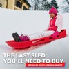 GoSports 2 Person Premium Snow Sled with Double Walled Construction,