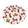 UGTEWXU Cute Dachshund Christmas Tree Skirt Christmas Tree Skirt 36"
