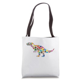 Dot Day Dinosaur Colorful Trex Dinosaur polka Dot Boys Kids Tote Bag